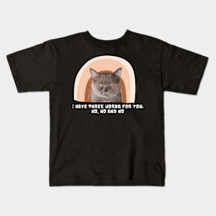 Grumpy Cat Fun with Rainbow Kids T-Shirt